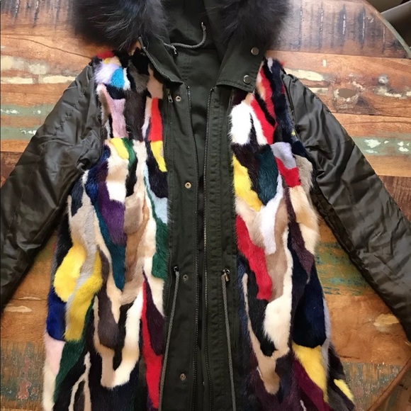 Jocelyn Fur Military Coat - Picture 7 of 8